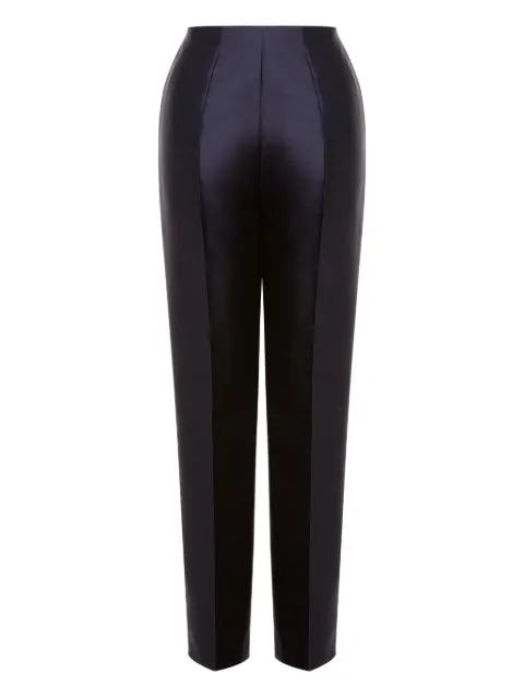 Alberta Ferretti satin tailored trousers Blue AEF252M03035146