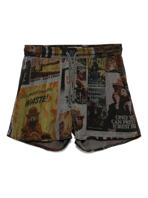 Stain Shade graphic-print shorts Neutrals 277