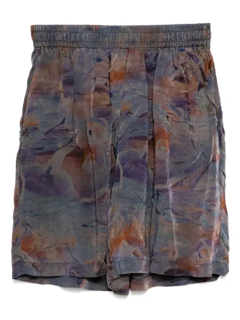 Stain Shade graphic-print shorts Brown 287