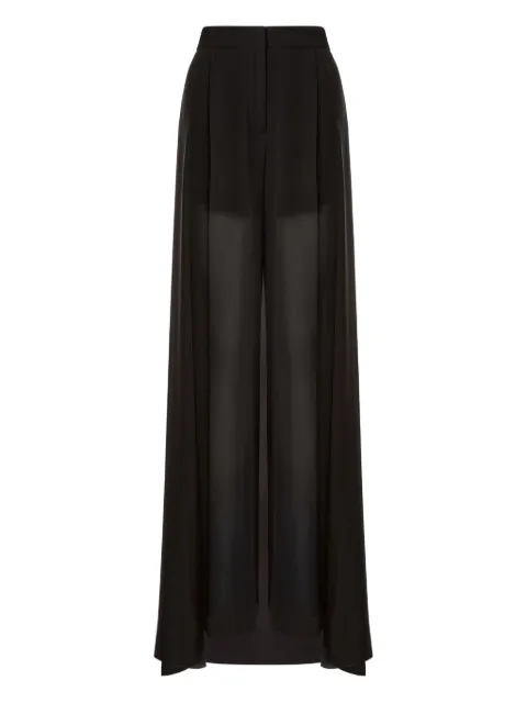 Alberta Ferretti semi-sheer trousers Black AEF252M03015116