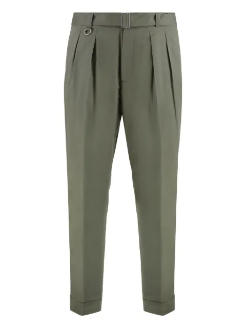 Paolo Pecora cotton-blend trousers Green B0515127