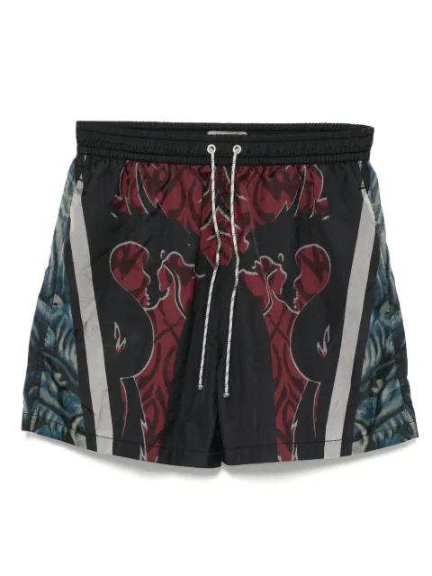 Stain Shade graphic-print swim shorts Black 275