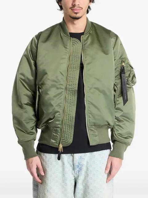 Alpha Industries zip-up bomber jacket Green 75611101