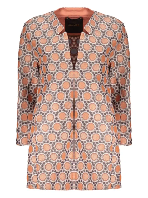 Moorer geometric-pattern jacket Grey BALLABU