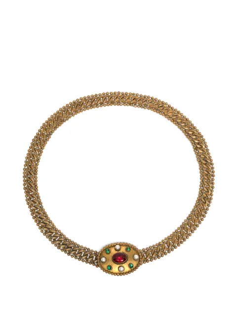 CHANEL Pre-Owned 1960 chain belt Gold DPBON8522