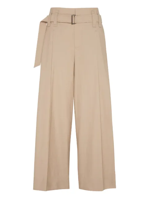 Brunello Cucinelli belted trousers Neutrals MP140P8999C3982