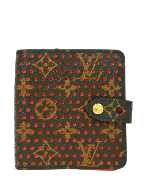Louis Vuitton Pre-Owned 2006 Monogram Perfo compact zip wallet Brown 144555