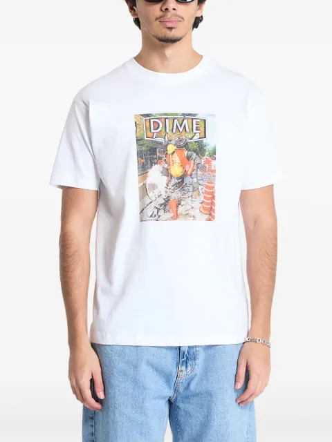 dime Pothole T-Shirt White DIMEHO2461WHT