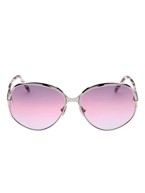 TOM FORD Eyewear round-frame sunglasses Silver FT091314Z