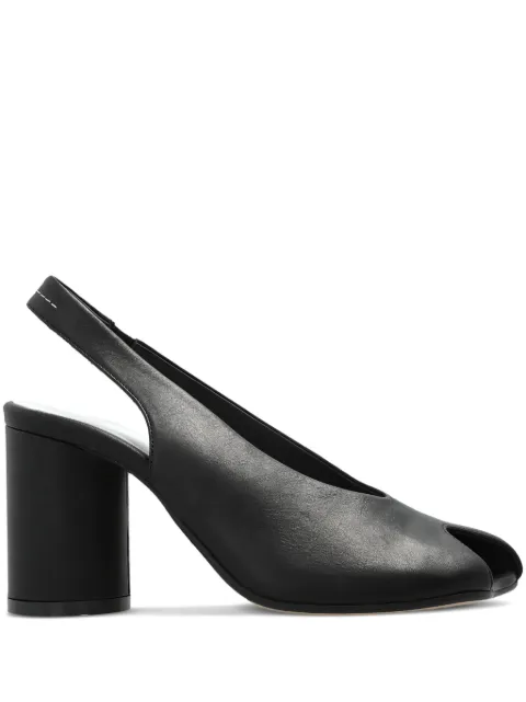 MM6 Maison Margiela leather slingback sandals Black S66WP0104P5000
