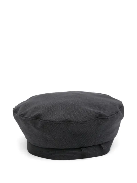 Kimhekim striped beret hat Grey SS25HT05GY