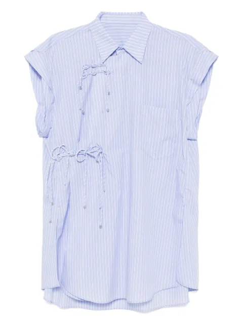 JNBY striped sleeveless shirt Blue 5P5215020