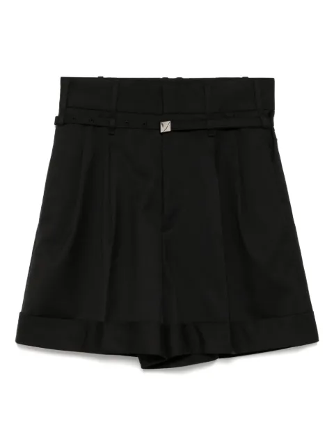 JNBY wide-leg belted shorts Black 5P5E12310