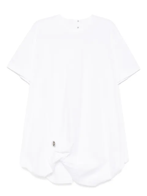 JNBY drawstring-hem dress White 5P4G11970