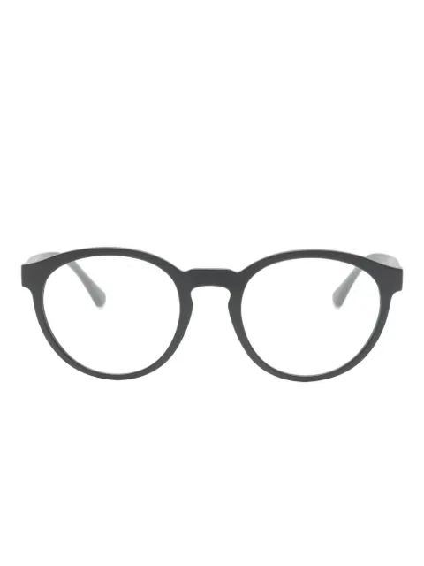 Emporio Armani clip-on round-frame glasses Black 0EA41522CLIPS