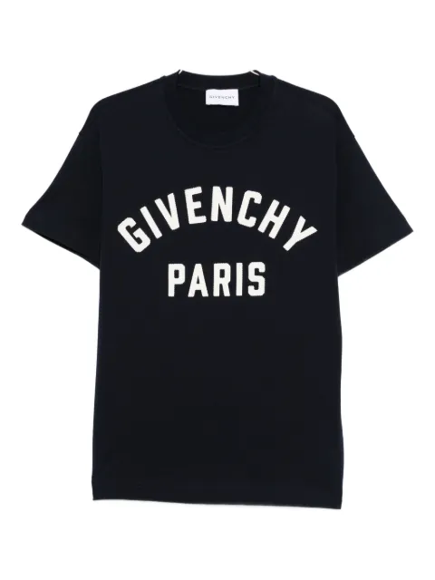 Givenchy logo-print T-shirt Blue BW70FM3YRS