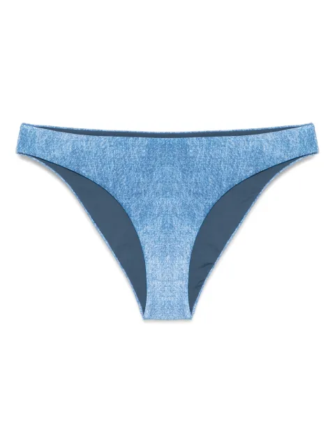 Fisico denim-effect bikini bottoms Blue CS05MD