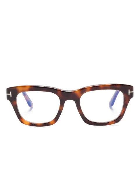 TOM FORD Eyewear rectangular-frame glasses Brown FT6036B