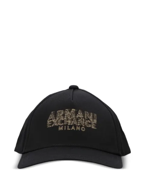Armani Exchange logo-embellished baseball cap Black XM000284AF12102