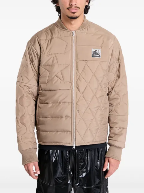 Pleasures Stonehenge quilted jacket Neutrals P24W016BROWN