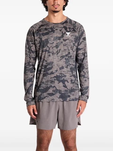 Under Armour camouflage-print T-shirt Brown 1383218176