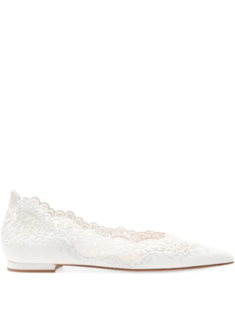 Gianvito Rossi Evie ballerina shoes White G2163305RICNAP