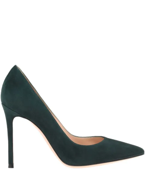 Gianvito Rossi leather pumps Green G2847015RICCAM
