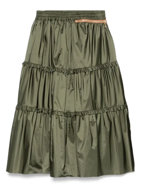 Kolor tiered midi skirt Green 25SCLS03105