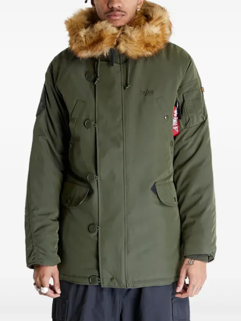Alpha Industries zip-up bomber jacket Green 193128257