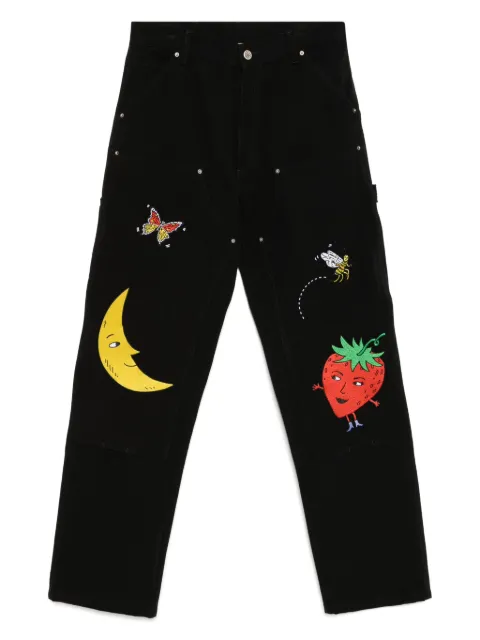 Sky High Farm embroidered jeans Black SHF02P008