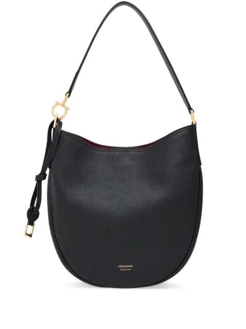 Ferragamo leather shoulder bag M Black 785028
