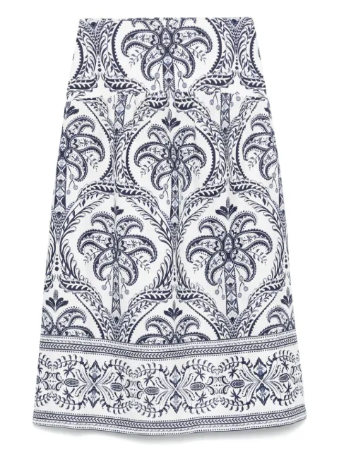 FARM Rio tropical cameo maxi skirt Blue 332481
