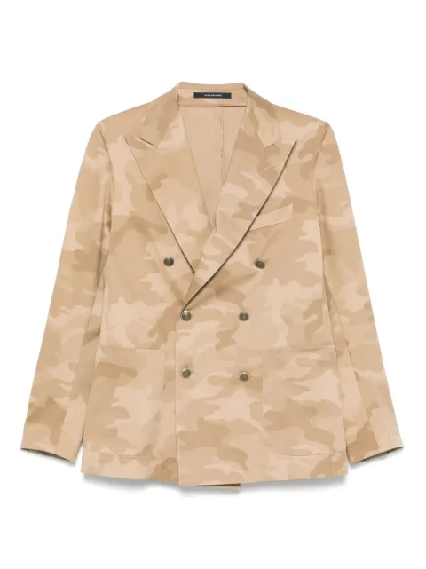 Tagliatore camouflage-pattern blazer Neutrals GDARREL20K870003