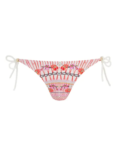 Temperley London Pomegranate floral-print bikini bottom Pink 24LHEI24HSPG12