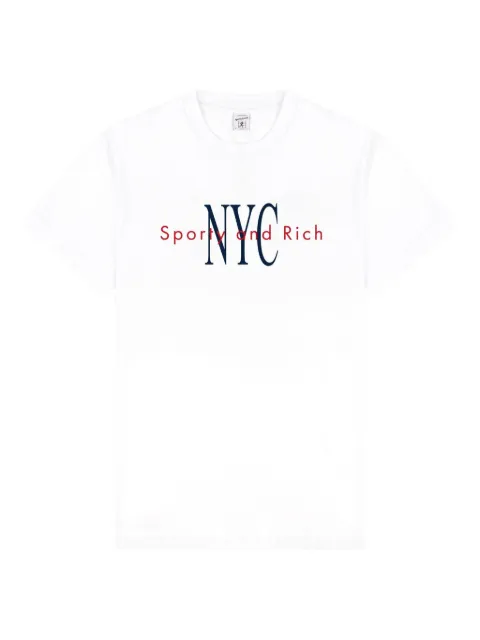 Sporty & Rich NY Minute T-shirt White TO043624663WH01