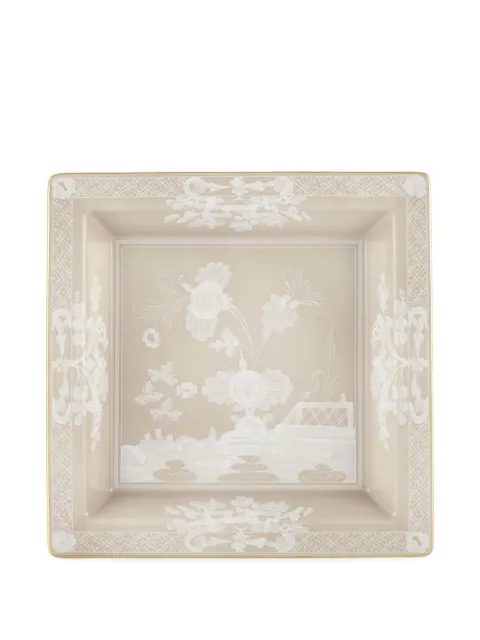 GINORI 1735 Oriente Italiano square plate (24.5cm) Neutrals 017RG02FG6836LX0245G00135700