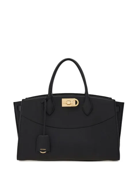 Ferragamo new Ferragamo Studio soft bag L Black 785995