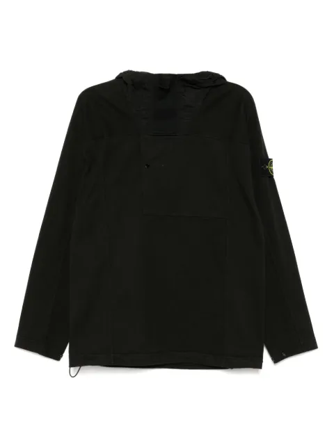 Stone Island cotton jesery hoodie Black K1S156100035S0148