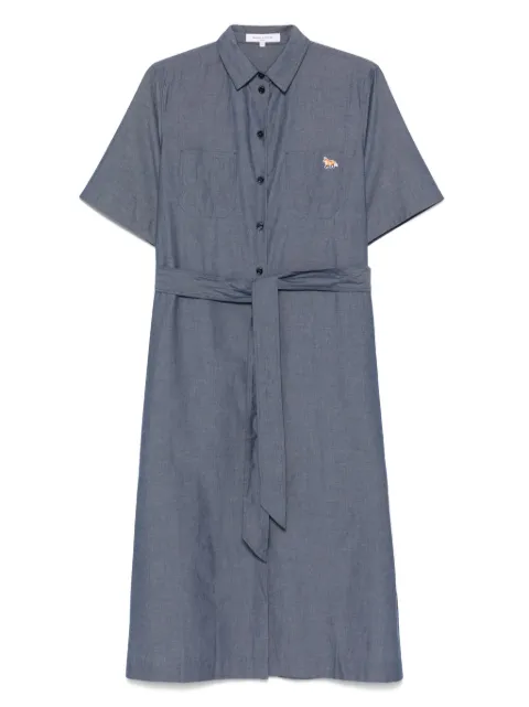 Maison Kitsuné double-pocket midi dress Blue OW01614WC5043