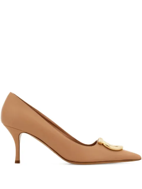 Ferragamo maxi Gancini pumps Neutrals 784820