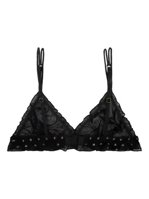 Love Stories polka-dot ruffled bra Black L22101007900