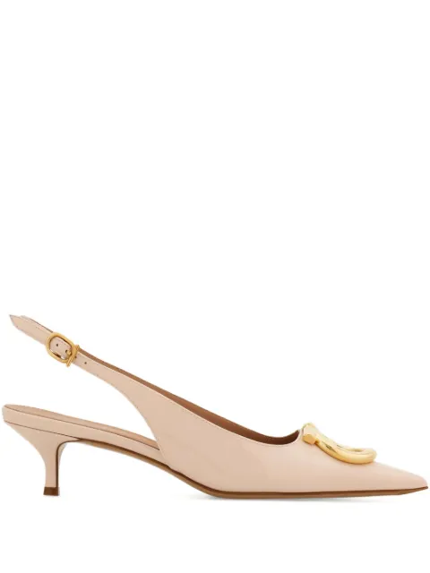 Ferragamo maxi Gancini slingback pumps Pink 784833