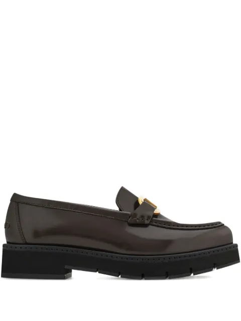 Ferragamo moccasins with Gancini ornament Brown 785541
