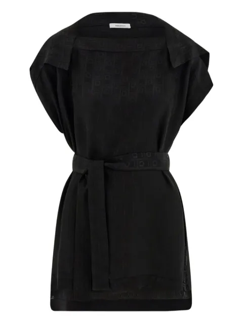 Ferragamo Ferragamo monogram blouse Black 785400