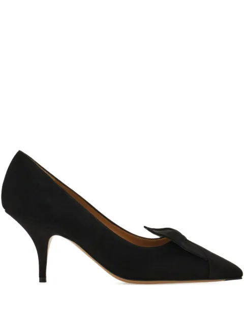 Ferragamo bow-embellished pumps Black 785007