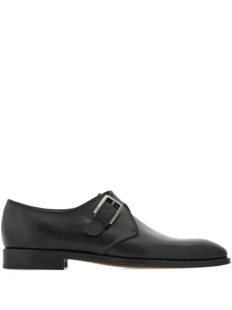 Ferragamo single monk shoes Black 784789