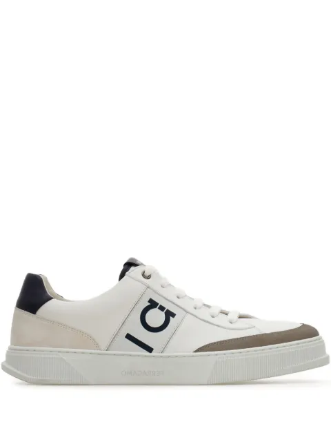 Ferragamo low-top sneakers with Gancini detail Grey 784502