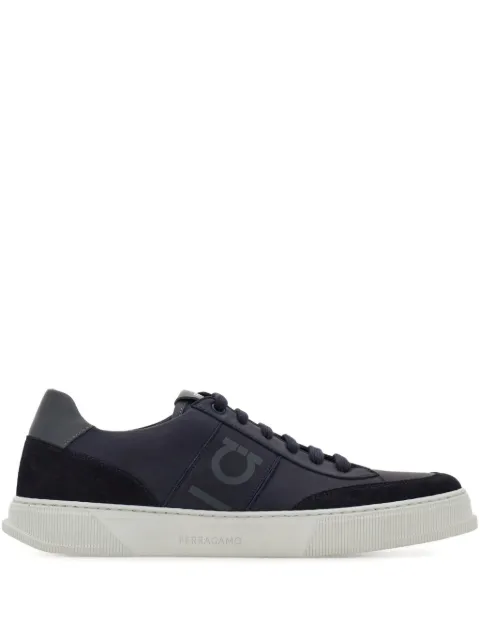 Ferragamo low-top sneakers with Gancini detail Blue 784503