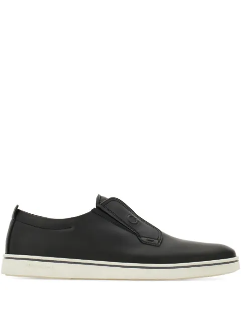 Ferragamo derby slip-on shoes Black 786862