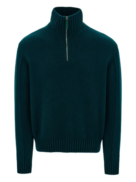 Ferragamo high neck cashmere pullover Green 786134
